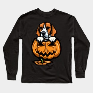 Halloween Beagle Pumpkin Long Sleeve T-Shirt